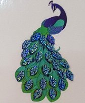 Diamond Paintig Crystal Art sticker Peacock incl. gereedschap