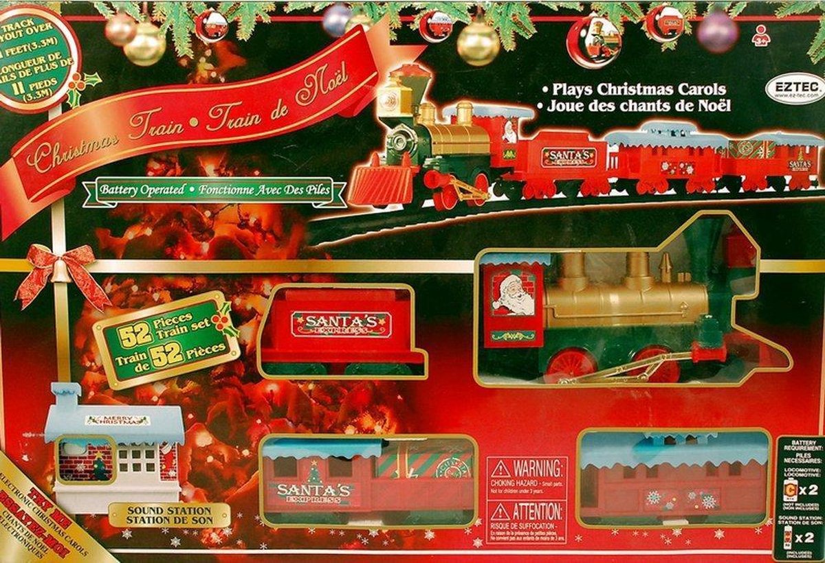 Kerst Treinset speelt Kerstliedjes werkt op Batterijen