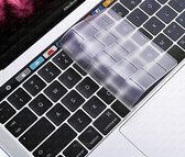 Siliconen Toetsenbord bescherming voor Macbook Pro met Touch Bar Transparant