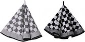Elias Pompdoek Keukendoek - Black 60x60