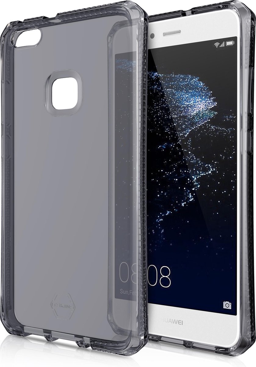Itskins, Hoesje geschikt voor Huawei P10 Lite - Versterkt Spectrum Clear Series 3m, Transparant zwart