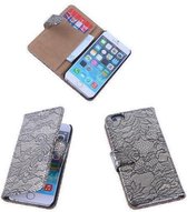 Lace Zwart iPhone 6 Plus Book/Wallet Case/Cover Hoesje