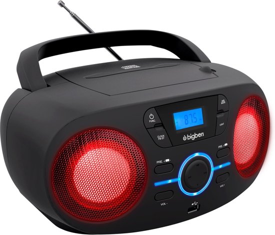 afstand Echt niet straal Bigben CD61 - Radio CD speler voor kinderen - USB – Zwart | bol.com