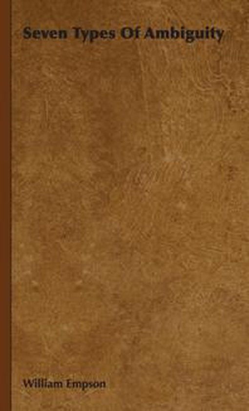 Seven Types Of Ambiguity - cover