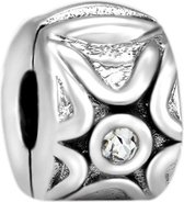 Quiges - 925 - Zilveren - Bedels -Sterling zilver - Beads - Stopper Kraal Charm - Geschikt – voor - alle bekende merken - Armband Z186