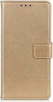 Shop4 - Xiaomi Mi 9 Hoesje - Wallet Case Lychee Goud