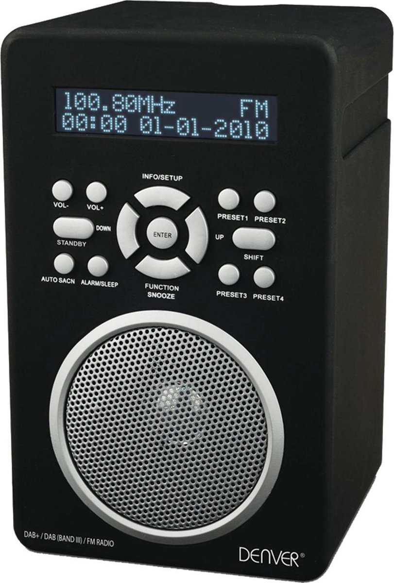 Denver DAB43+ DAB+ radio Zwart