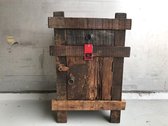 Oud houten kastje 40x30 H60cm