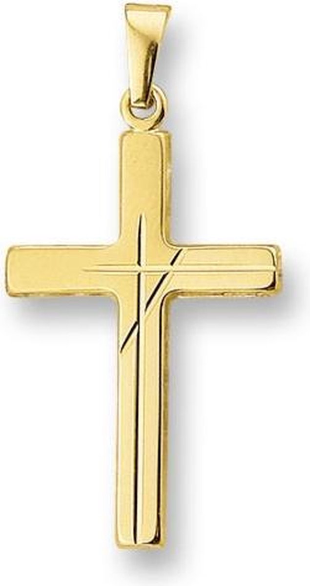 Trendjuwelier huiscollectie 4010468 Gouden bedel kruis