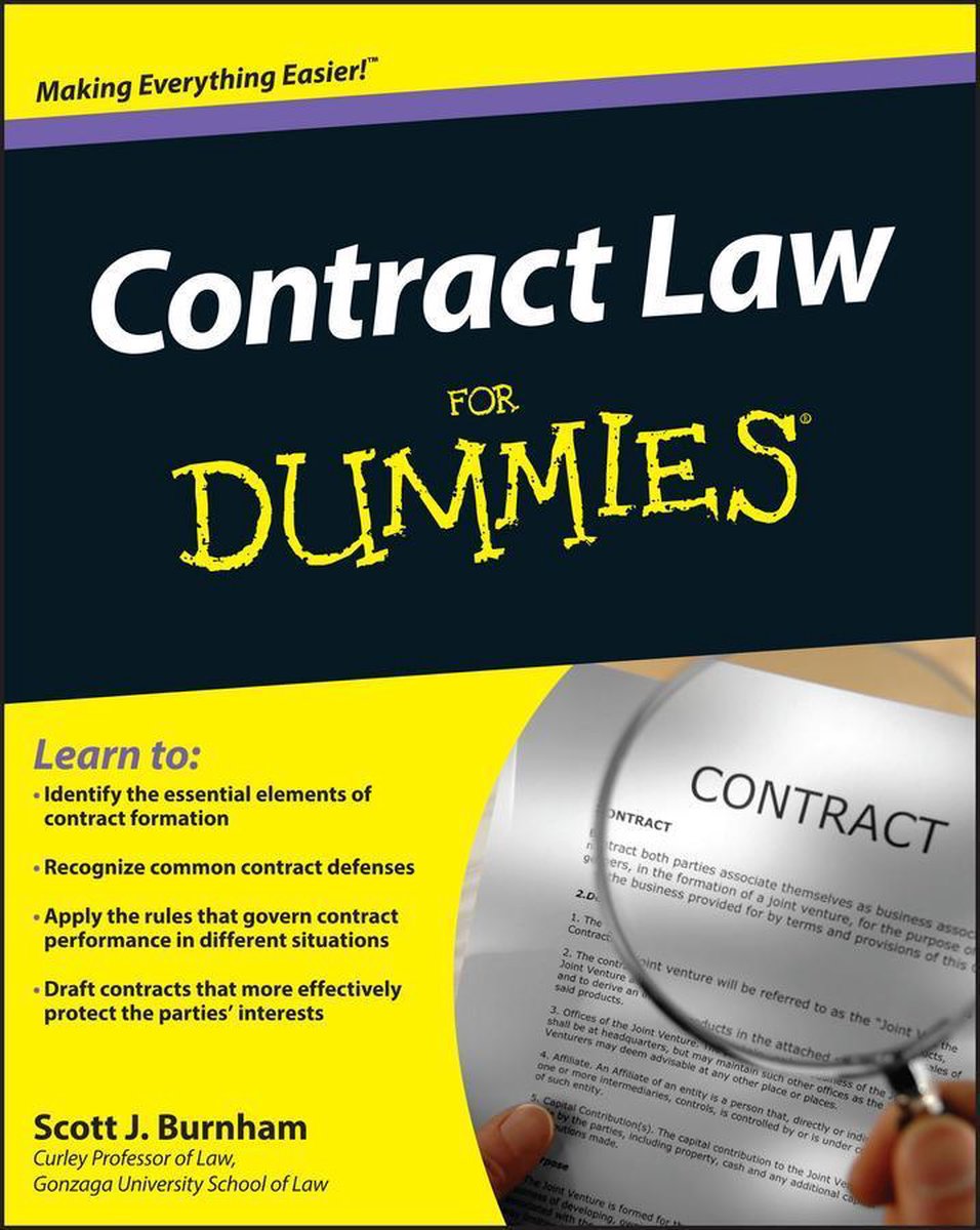 Contract Law For Dummies - Scott J. Burnham