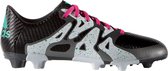 adidas X 15.3 FG/AG J Voetbalschoenen Junior  Voetbalschoenen - Maat 36 2/3 - Unisex - zwart/wit/blauw