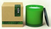 FT 513717 Candle Large Frosted Glass Gre