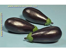 Aubergines, 3 stuks (namaak)