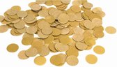 Gouden papieren confetti groot 22 gram - Grote papiersnippers - 2,5 cm - Feestartikelen confetti goud