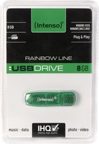 Intenso Rainbow Line 8GB - USB-Stick / Groen