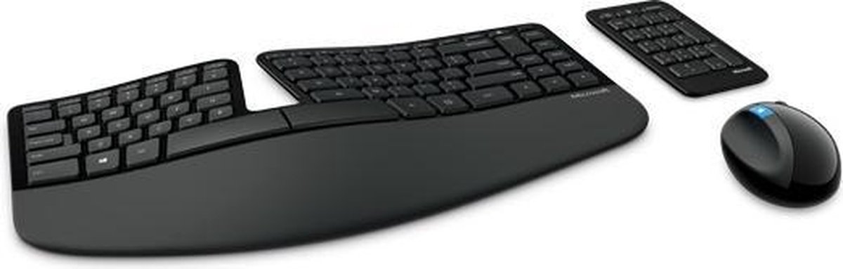 Microsoft Sculpt Ergonomic Desktop toetsenbord RF Draadloos Amerikaans Engels Zwart