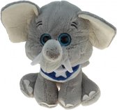 Pluche olifanten dieren knuffel Enno 25 cm - speelgoed knuffeldier olifant