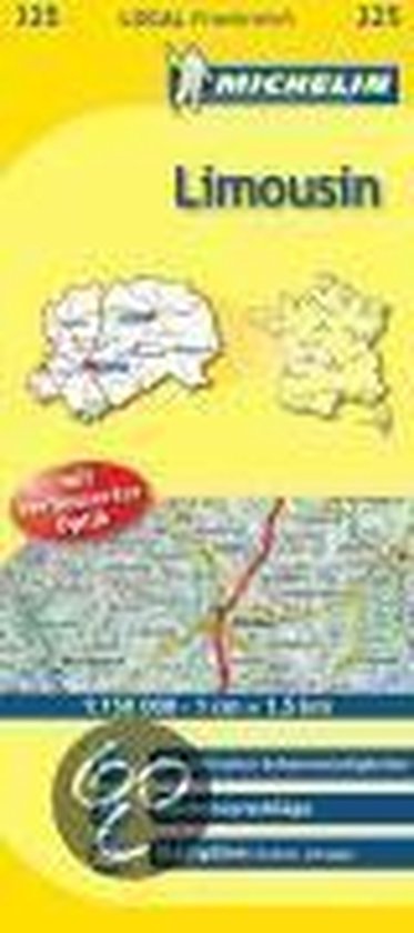 Michelin Localkarte Limousin 1 : 150 000 - cover