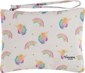 Lauren Sterk Amsterdam - canvas etui met rits - small - Unicorn - multicolor