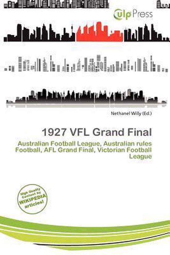 1927 Vfl Grand Final, Nethanel Willy 9786136509594 Boeken