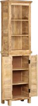 Boekenkast 50x30x180 cm massief mangohout (incl. vloerviltjes)