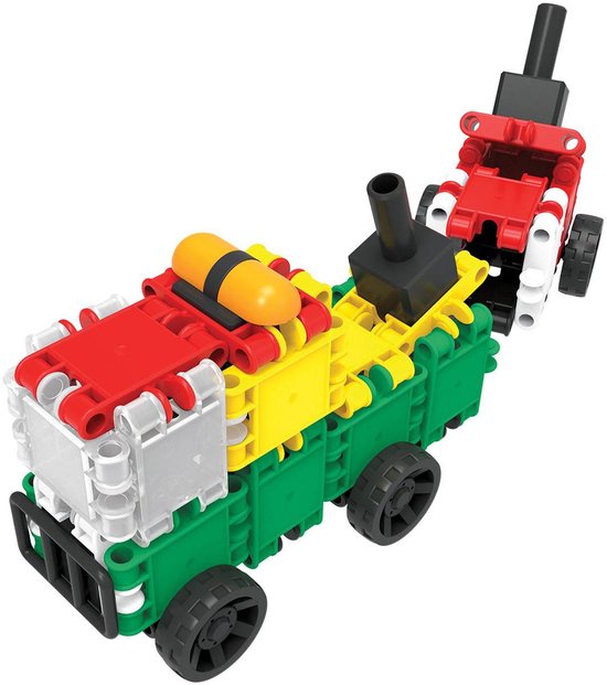 Clics Build & Play 10-in-1 bouwblokken– DUURZAAM SPEELGOED gemaakt van GERECYCLEERDE kunststof- bouwset 10 in 1 - speelgoed 4,5,6,7,8 jaar jongens en meisjes- educatief speelgoed- Montessori speelgoed- constructie speelgoed