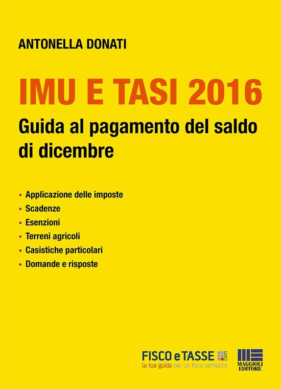 Imu e Tasi 2016 (ebook), Antonella Donati | 9788868054137 | Boeken | bol.com