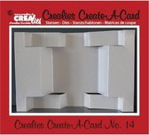 Crealies Create A Card no. 14 stans voor kaart CCAC14 / 13.5 centimeter x 21 cm