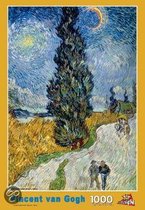 Van Gogh: Landweg in de Provence bij Nacht