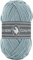 Durable Cosy Fine - acryl en katoen garen - blue grey, blauw grijs 289 - 5 bollen
