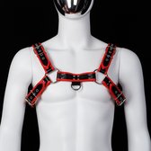 Banoch | Chest harness Raidy - kunstleer harnas voor man