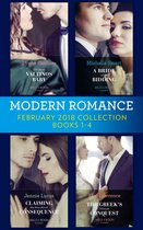 Modern Romance Collection: February 2018 Books 1 – 4: The Secret Valtinos Baby (Vows for Billionaires) / A Bride at His Bidding / The Greek's Ultimate Conquest / Claiming His Nine-Month Consequence (One Night With Consequences)