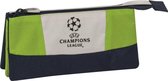Champions League - Etui - 3 Vakken - Groen met blauw - Jongens