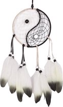 Dromen Vanger Ying Yang - Dream Catcher Klein - Deco Droomvanger -  Kraaltjes, Veren