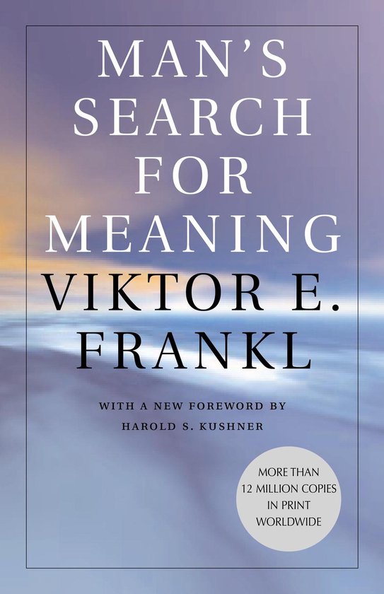 Boek "Man's Search for Meaning" van Viktor E. Frankl met een nieuw voorwoord van Harold S. Kushner. Meer dan 12 miljoen exemplaren wereldwijd.