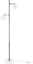 Leitmotiv Vloerlamp - Staanlamp Mingle with Wood wit - H 152 cm