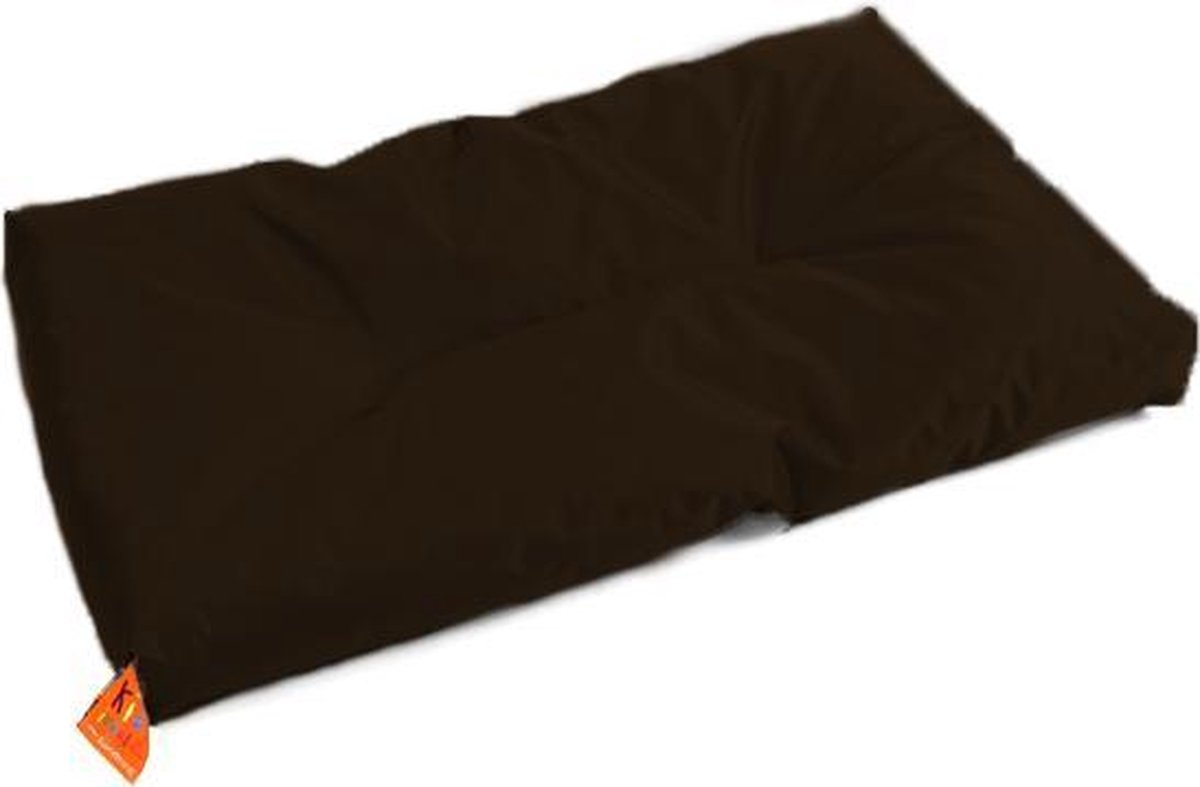 KidZ ImpulZ Groot Aankleedkussen XXL 90x50 cm - 10 cm dik - Gevuld met korrels - Donkerbruin