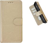 Pearlycase Hoes Wallet Book Case Goud voor Samsung Galaxy A90