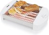 Tristar Vlakke Broodrooster BR-2400 - 23 x 20 cm - voor Brood, Bagels en Croissants - Wit