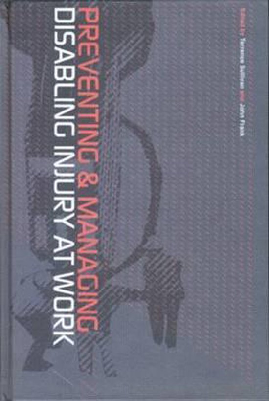 Preventing and Managing Disabling Injury at Work - cover