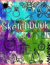 Sketchbook: Large 8.5 X 11, Awesome Artist Sketchbook