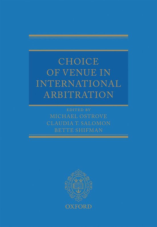 Choice of Venue in International Arbitration - cover