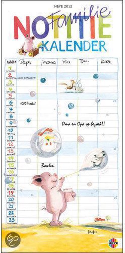 Cover van het boek 'Familie Notitie Kalender Comello 2012 (The Original)'