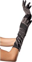 "Zwarte halflange handschoenen - Verkleedattribuut - One size"