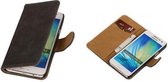 Grijs Houd Samsung Galaxy A3 Hoesjes Book/Wallet Case/Cover