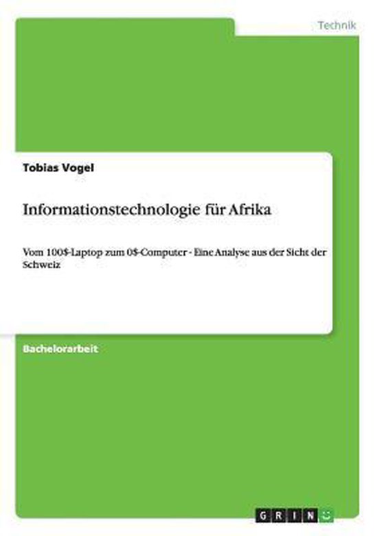 Informationstechnologie fur Afrika - cover