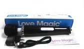 Love Magic® - Magic Wand Vibrator - USB oplaadbaar - 20 standen - draadloos - netvoeding - zwart