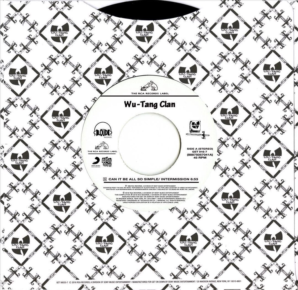 Wu Tang Clan - Can It Be All So Simple / Da Mystery Of Chessboxin - Vinyl  (7-Inch)