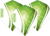 Pentathlon Wave - sterke flights - Groen  - Dragon darts - 1 Set (3 stuks) - darts flights