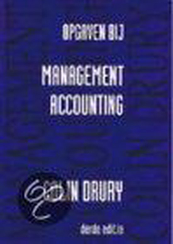 Cover van het boek 'Management accounting / Opgavenboek' van Colin Drury